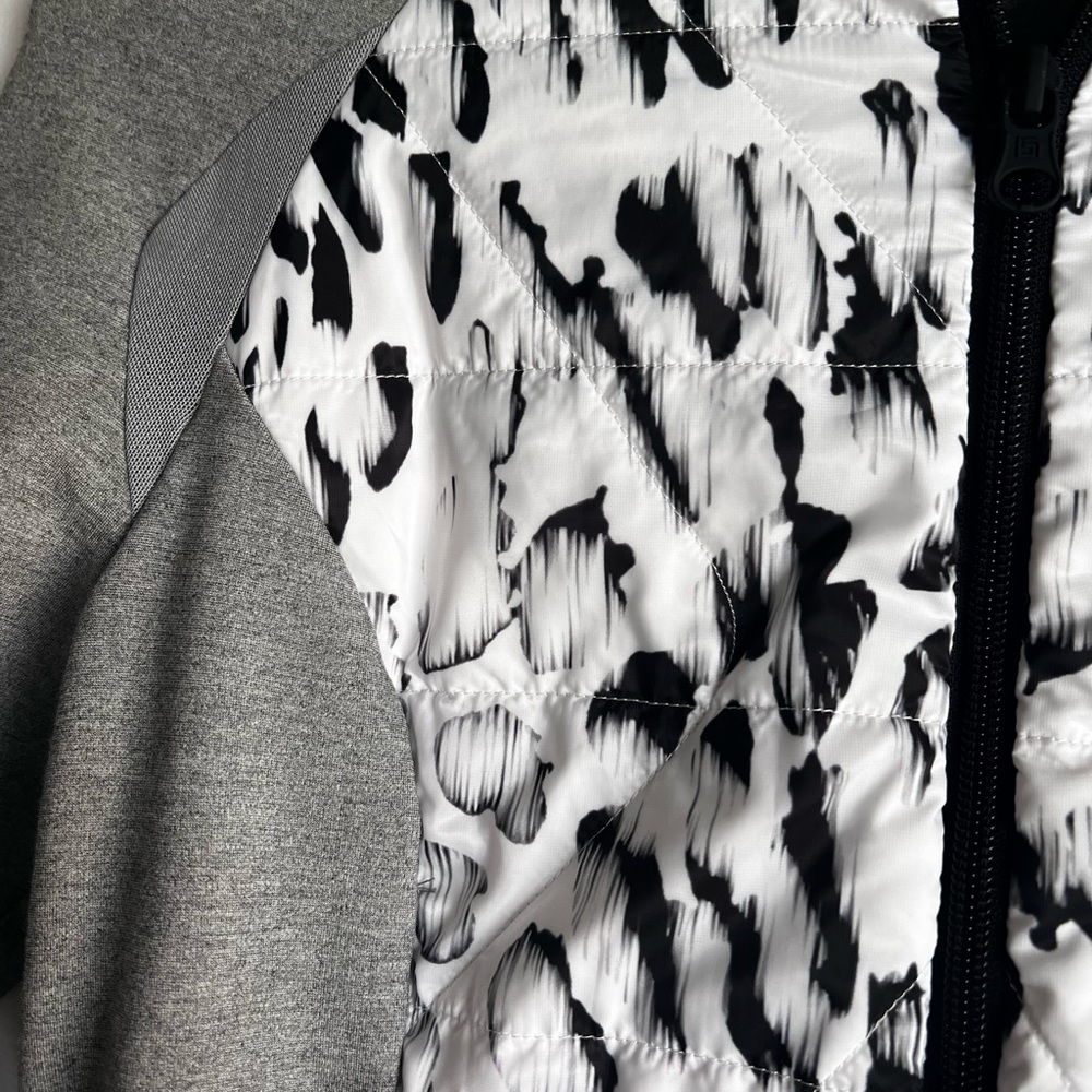 Euc Blanc Noir Vector Thin Down Jacket, Gray/Blac… - image 4